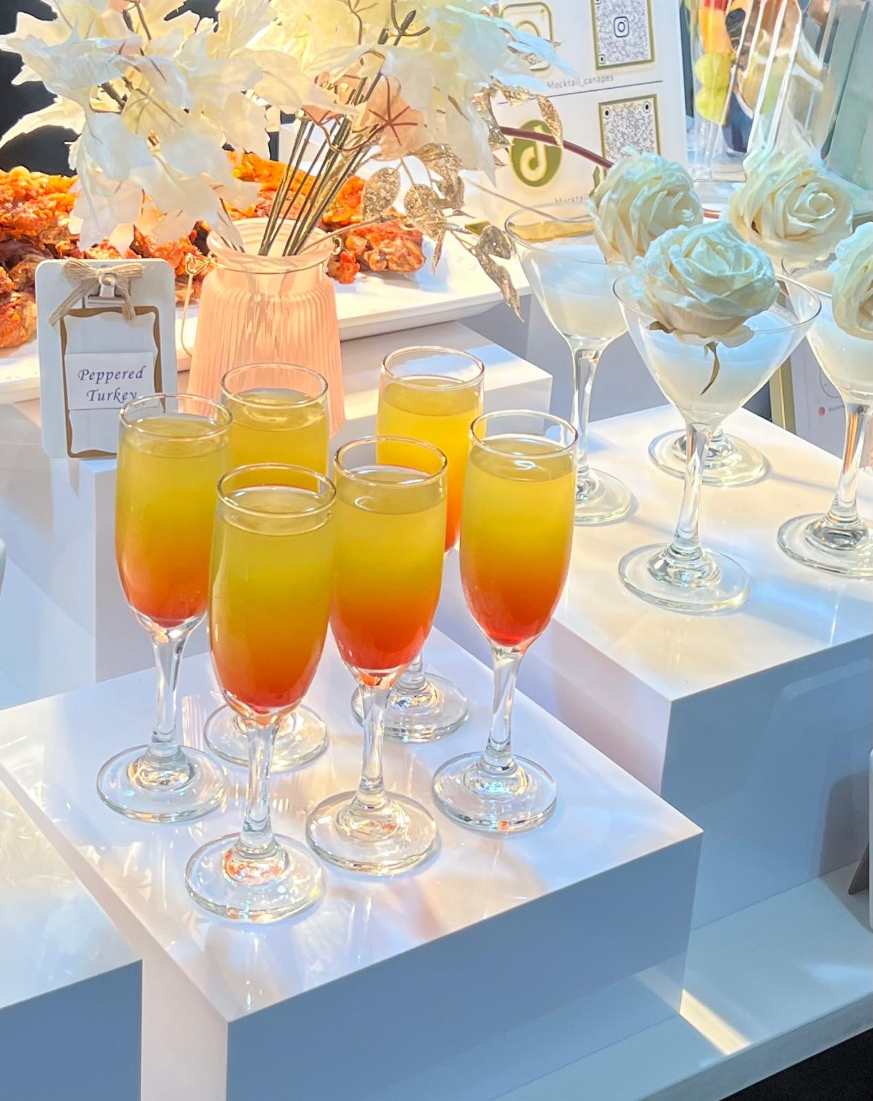 Luxe Canapes menu spread